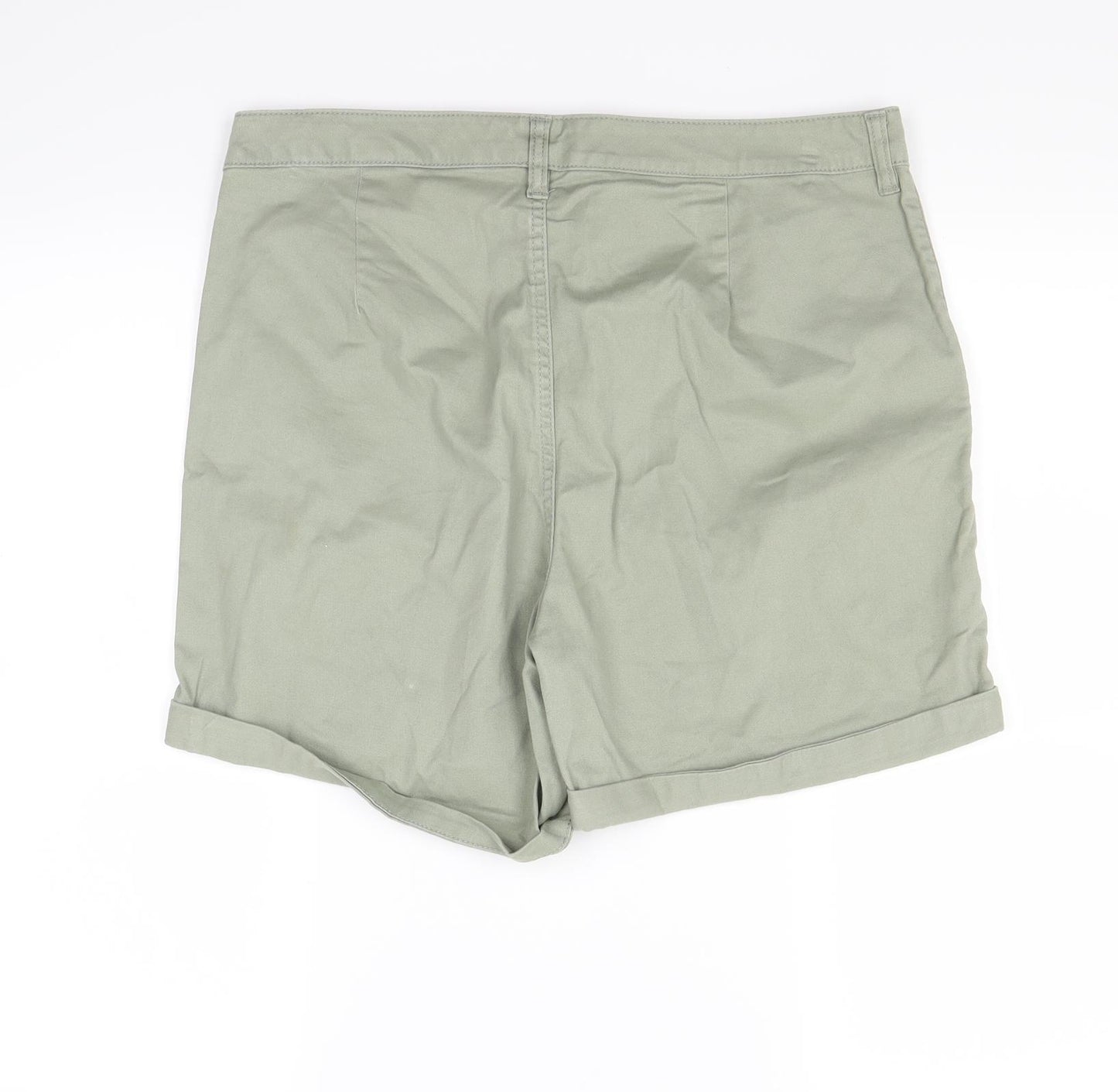 F&F Womens Green   Chino Shorts Size 14