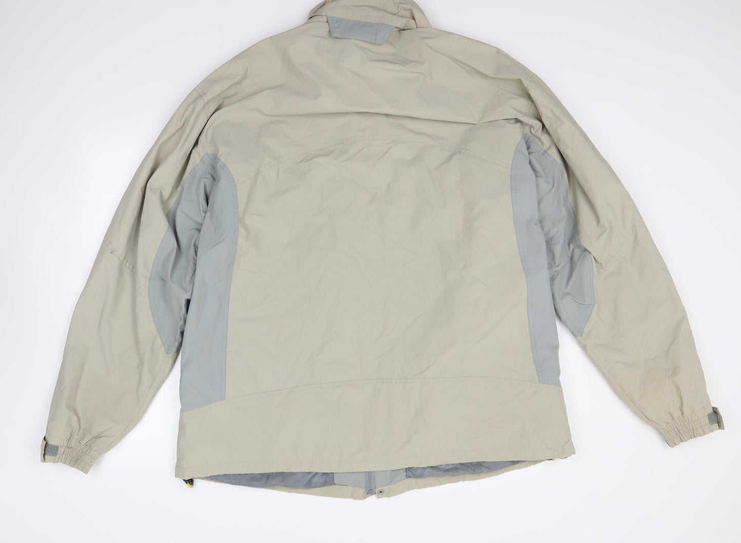 Biaggini Mens Beige  Rayon Anorak Coat Size 2XL