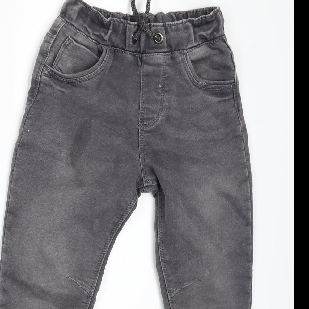 F&F Boys Grey  Denim Skinny Jeans Size 6 Years