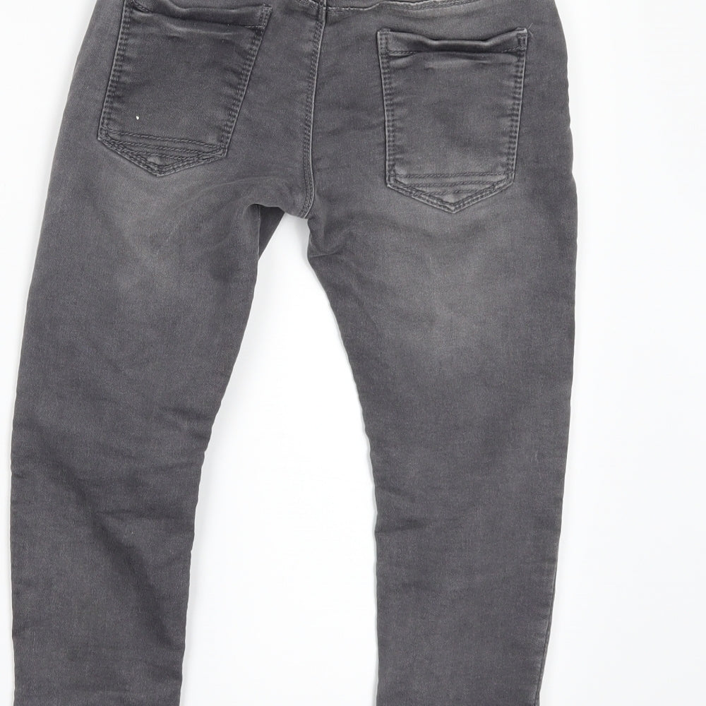 F&F Boys Grey  Denim Skinny Jeans Size 6 Years