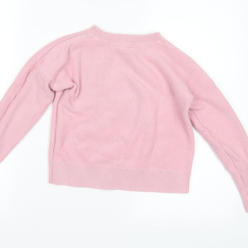 Gap Girls Pink   Pullover Jumper Size M  - Unicorn