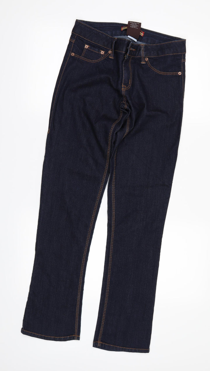 2 bwu Womens Beige  Denim Straight Jeans Size 28 L30 in