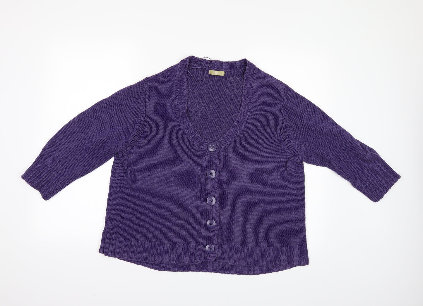 TU Womens Purple   Cardigan Jumper Size 18