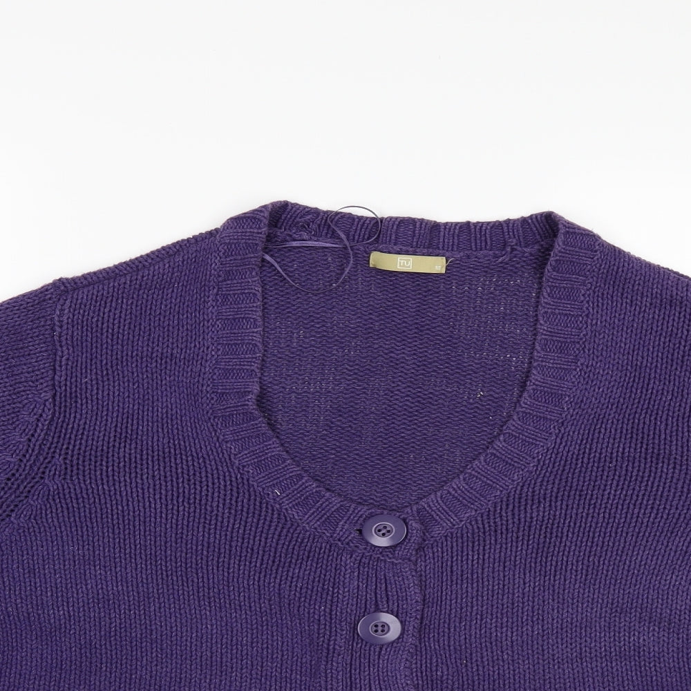 TU Womens Purple   Cardigan Jumper Size 18