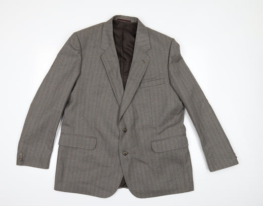 Front view of Centaur` men’s brown jacket suit jacket, size 40