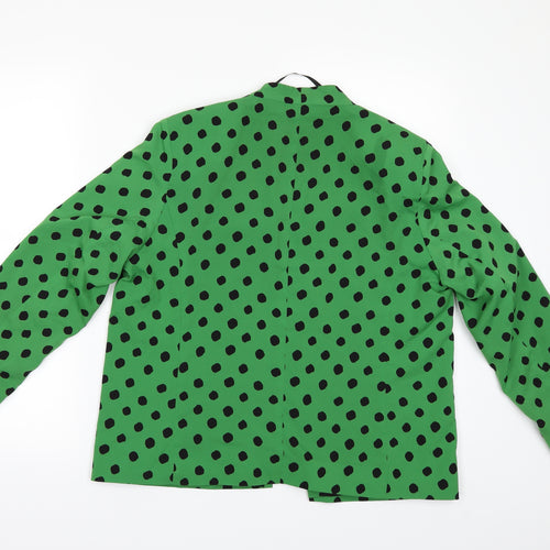 River Island Womens Green Polka Dot  Jacket  Size 12