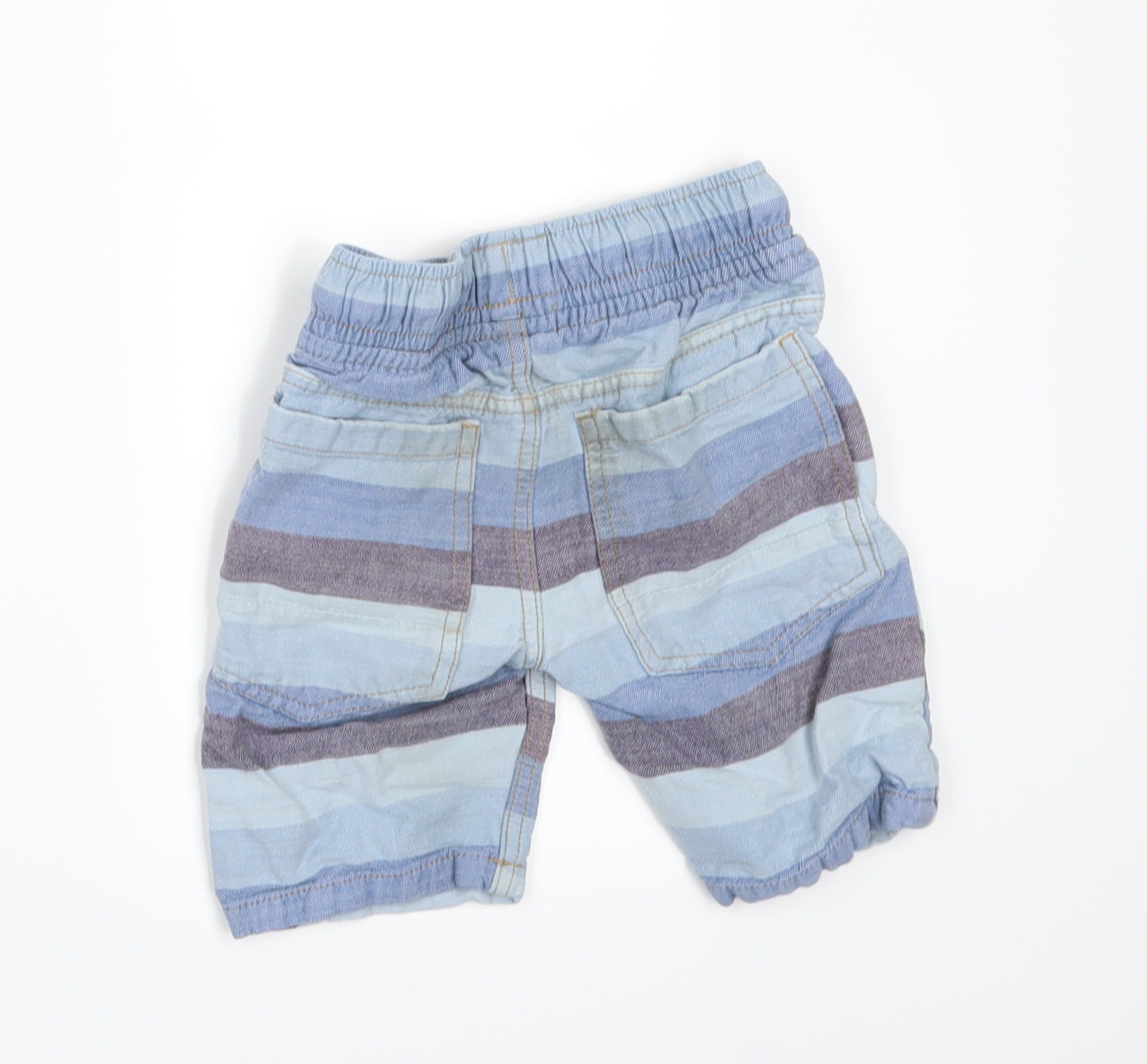 NEXT Boys Blue Striped  Chino Shorts Size 5 Years
