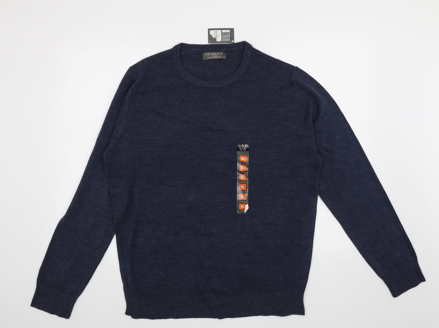 Primark Mens Blue   Pullover Jumper Size XL