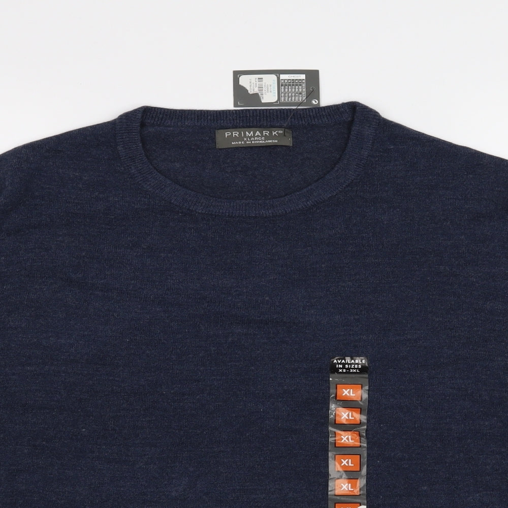 Primark Mens Blue   Pullover Jumper Size XL