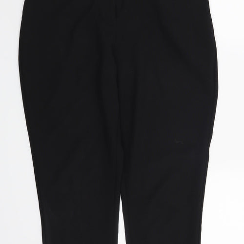 F&F Womens Black   Trousers  Size 12 L28 in