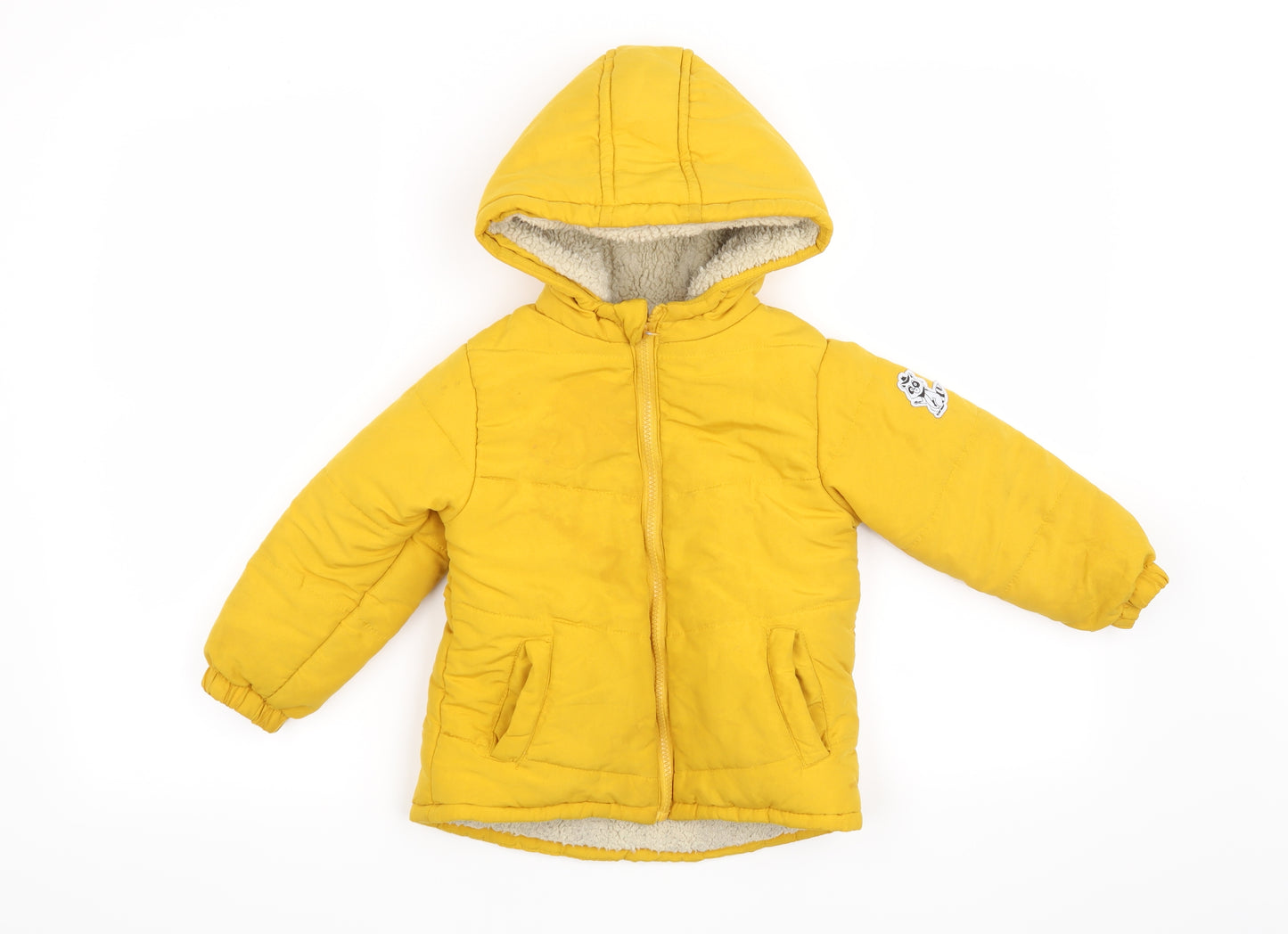 Pep & Co Boys Yellow   Overcoat Coat Size 2-3 Years