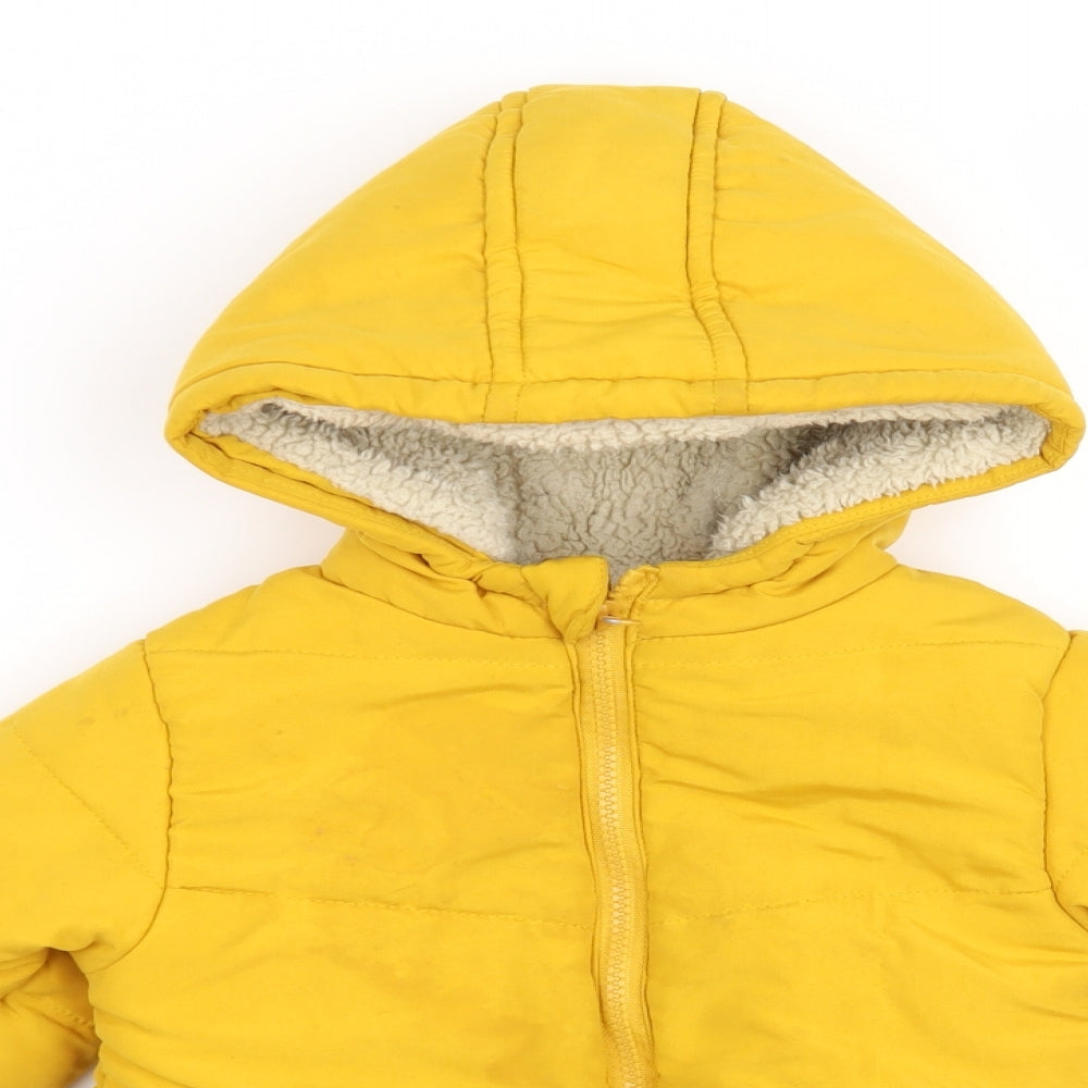 Pep & Co Boys Yellow   Overcoat Coat Size 2-3 Years
