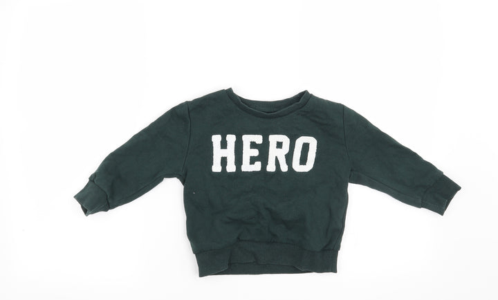 Primark Boys Green Pullover Sweatshirt Size 3-4 Years - Hero