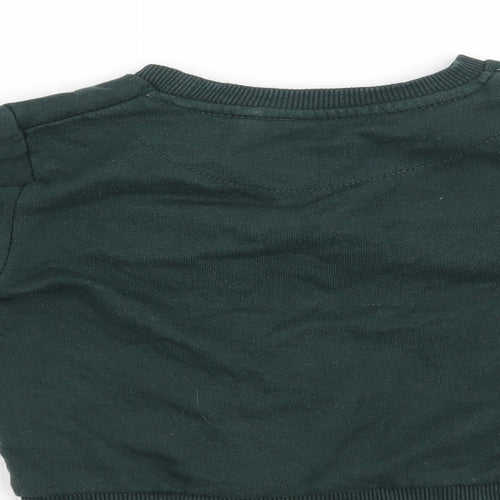 Primark Boys Green   Pullover Sweatshirt Size 3-4 Years  - Hero