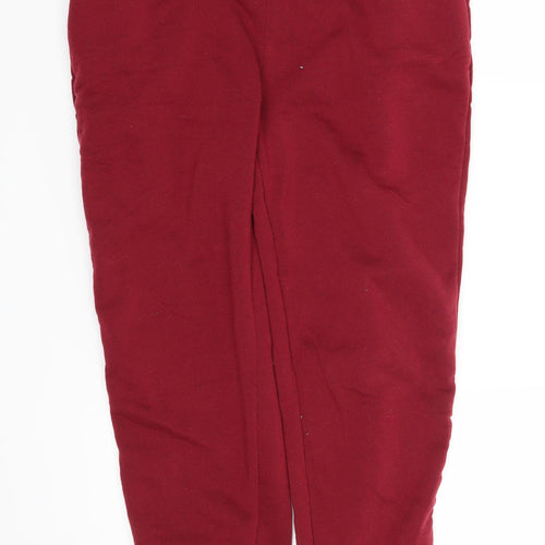 Preworn Womens Red Striped  Sweatpants Trousers Size L L25 in