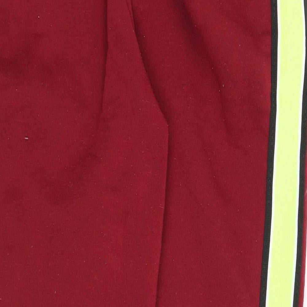 Preworn Womens Red Striped  Sweatpants Trousers Size L L25 in