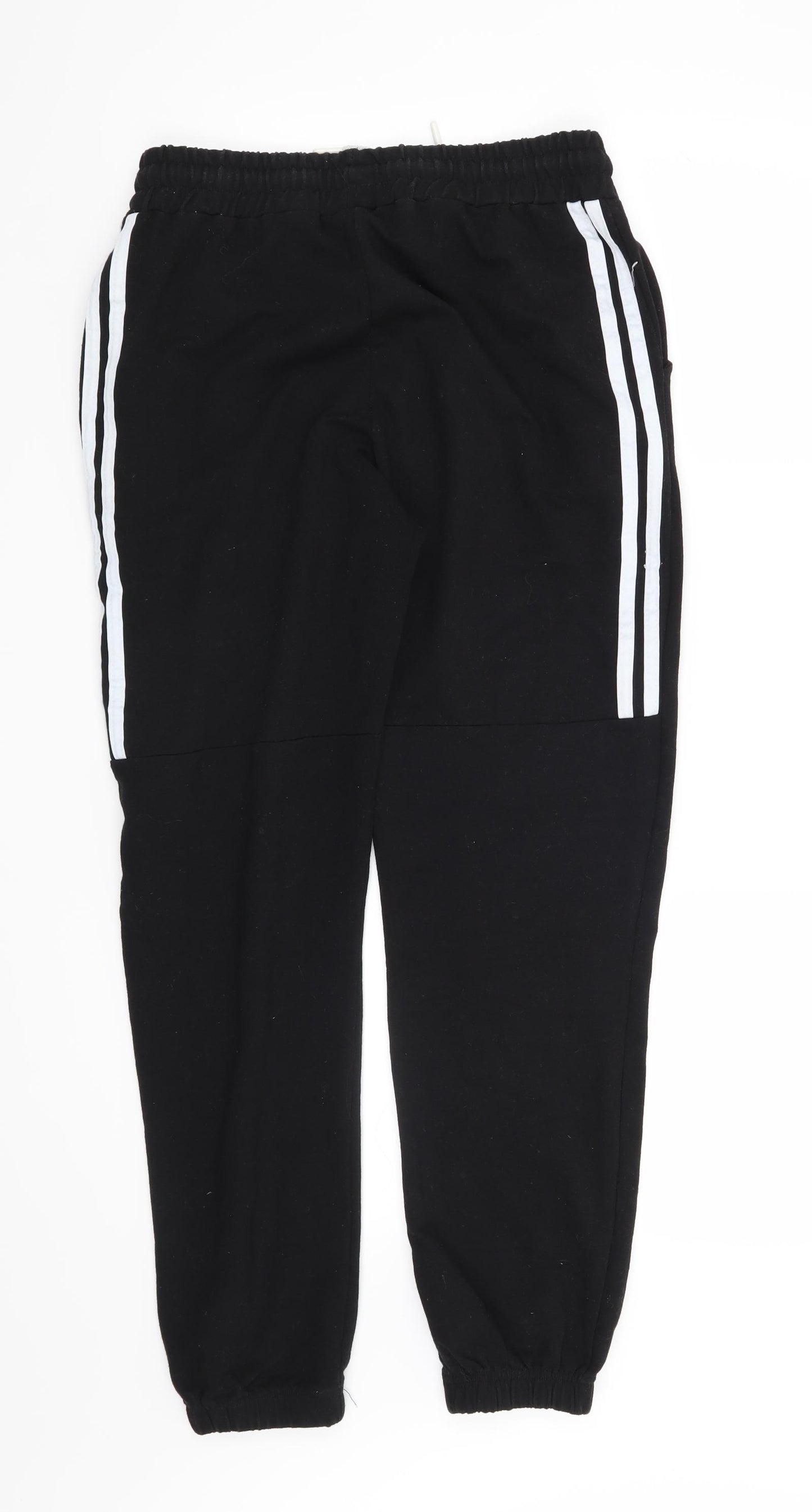 Miss Diona Womens Black Striped  Sweatpants Trousers Size L L28 in