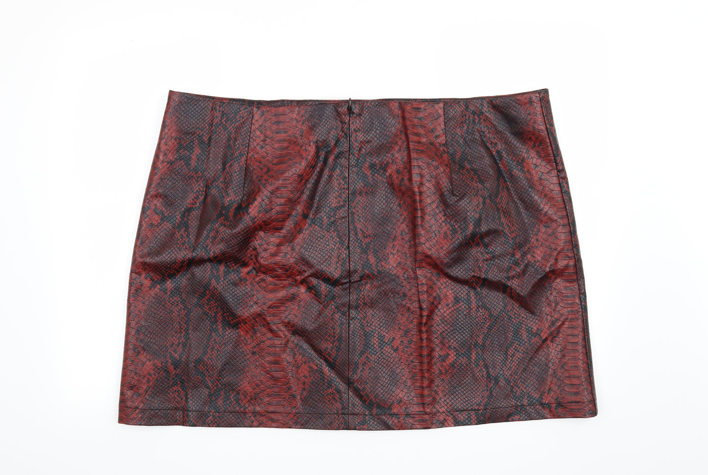 Very Womens Red Animal Print  Mini Skirt Size 24