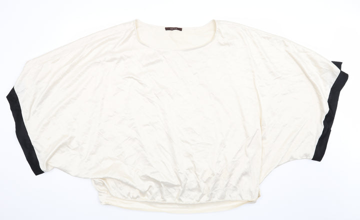 Savoir Womens Beige Basic Blouse Size 24