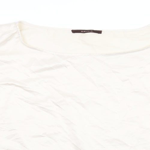 Savoir Womens Beige   Basic Blouse Size 24