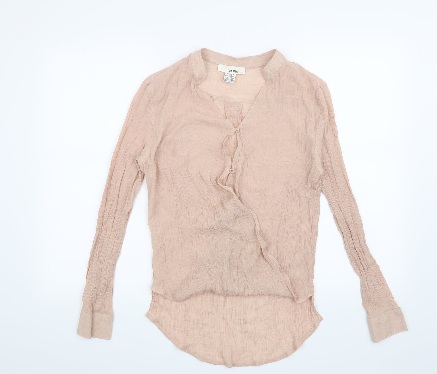 Preworn Womens Pink   Basic Blouse Size S