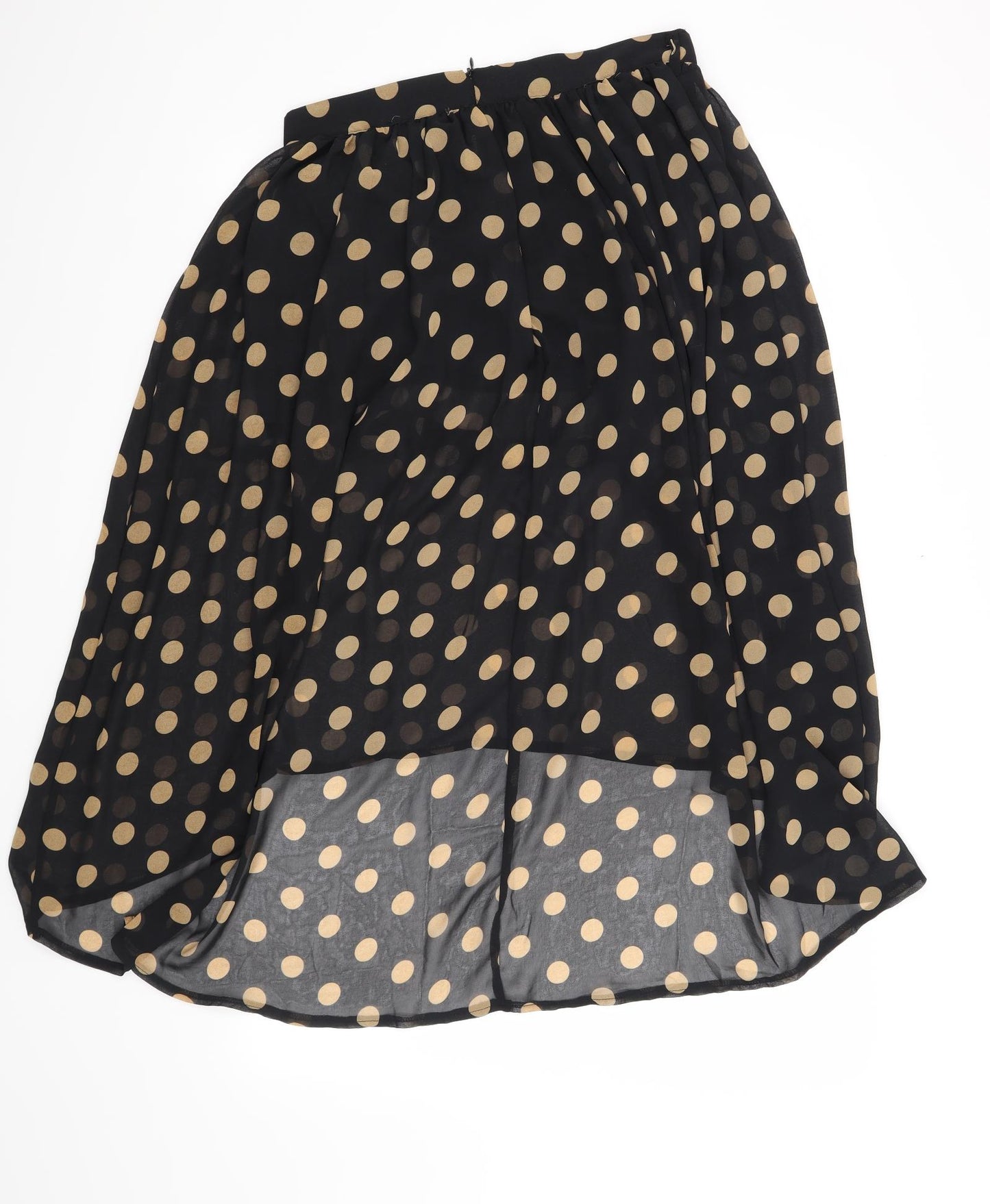 Lustre Womens Black Polka Dot  A-Line Skirt