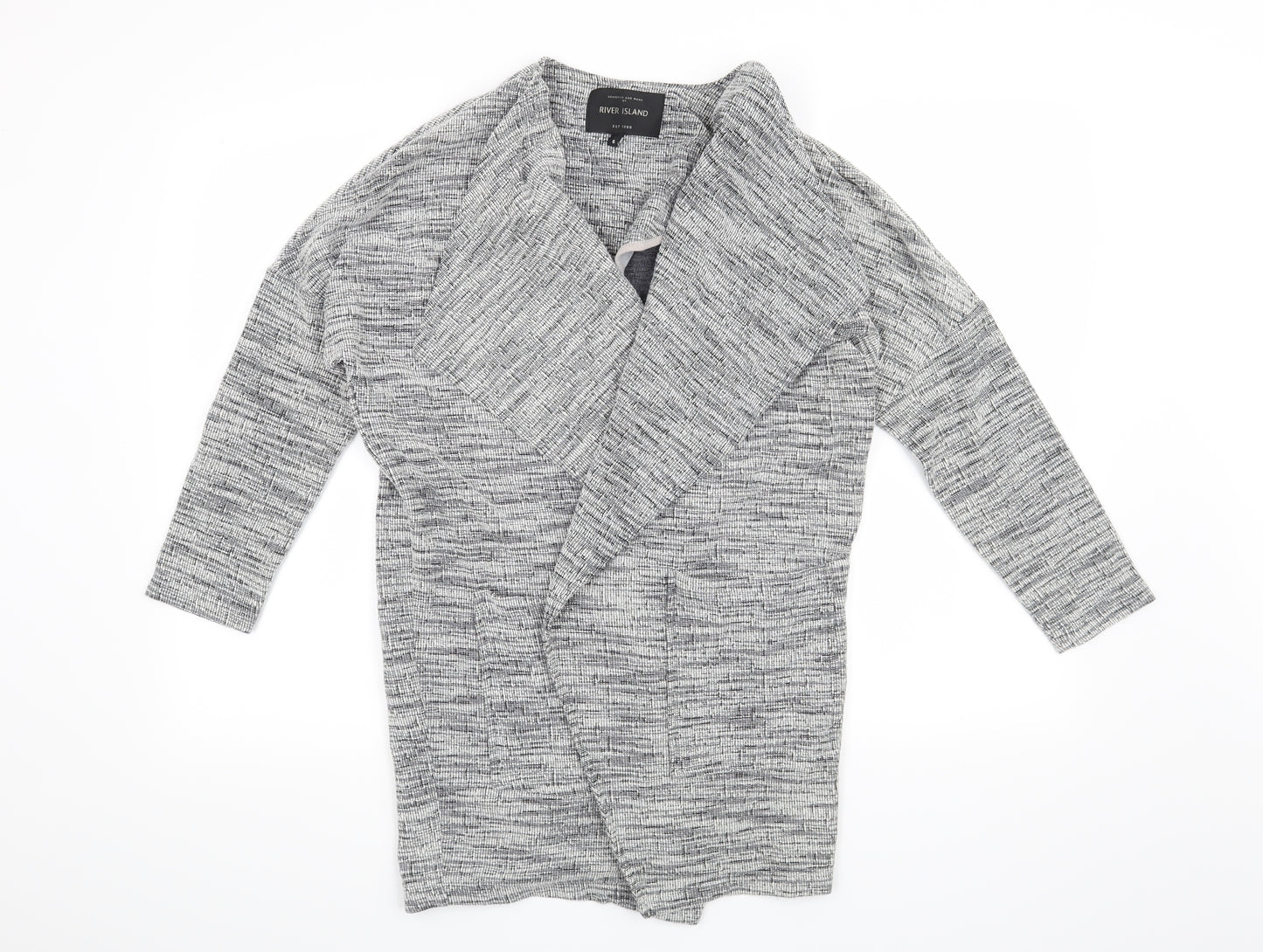 River Island Womens Grey   Jacket Blazer Size 6