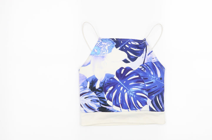 Missguided Womens White Floral Basic Blouse Size 6