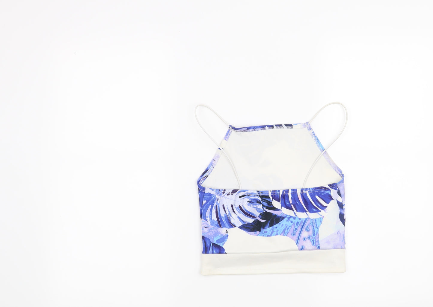 Missguided Womens White Floral  Basic Blouse Size 6