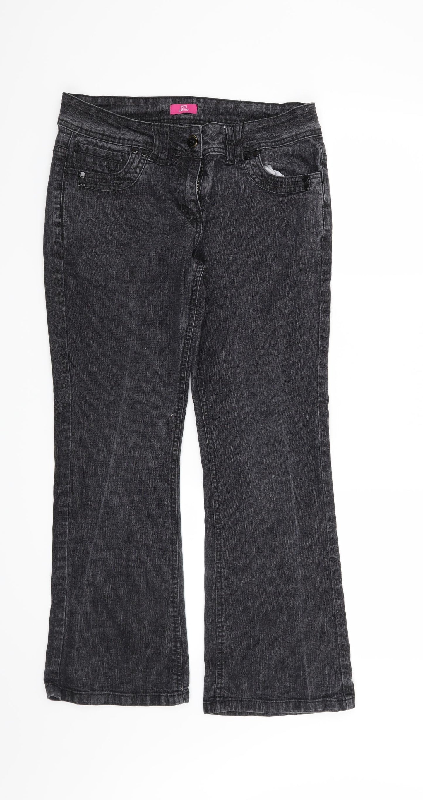 F&F Womens Black   Bootcut Jeans Size 12 L27 in