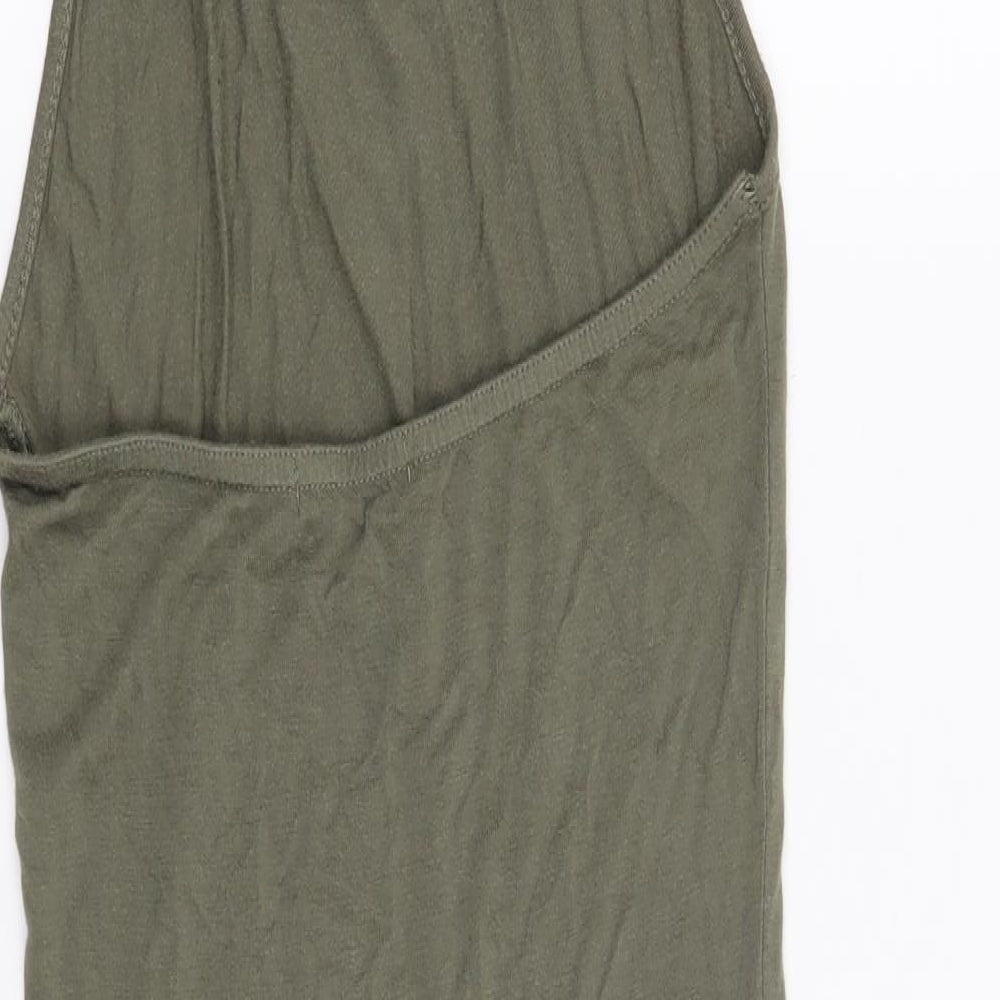 Boohoo Womens Green   T-Shirt Dress  Size 6