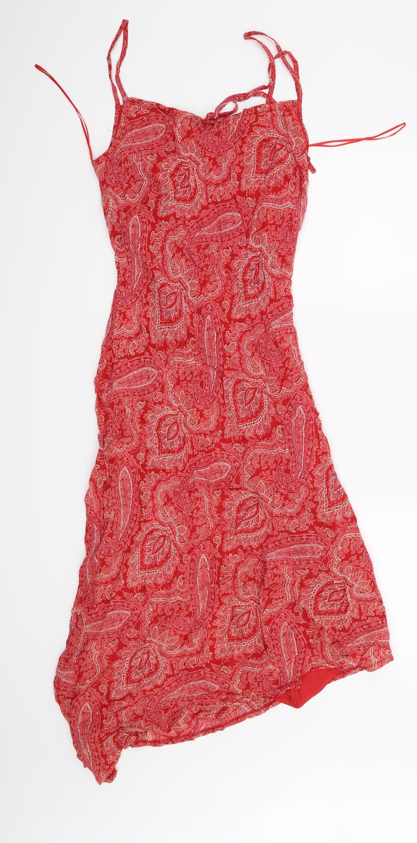 Principles Womens Red Paisley  Slip Dress  Size 12