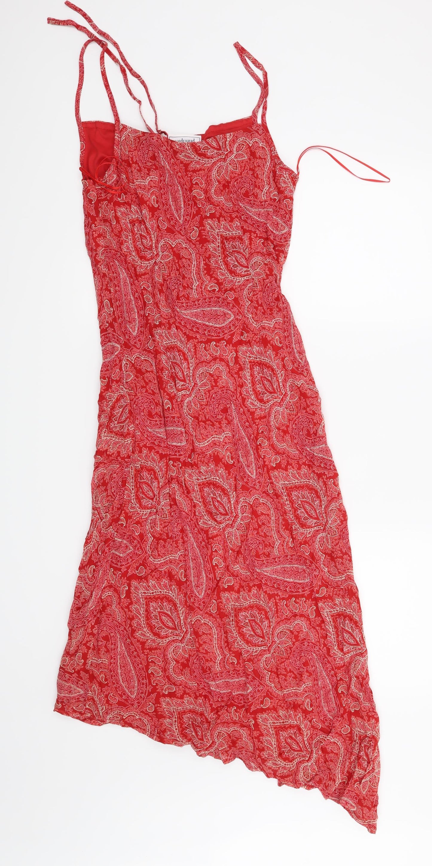 Principles Womens Red Paisley  Slip Dress  Size 12