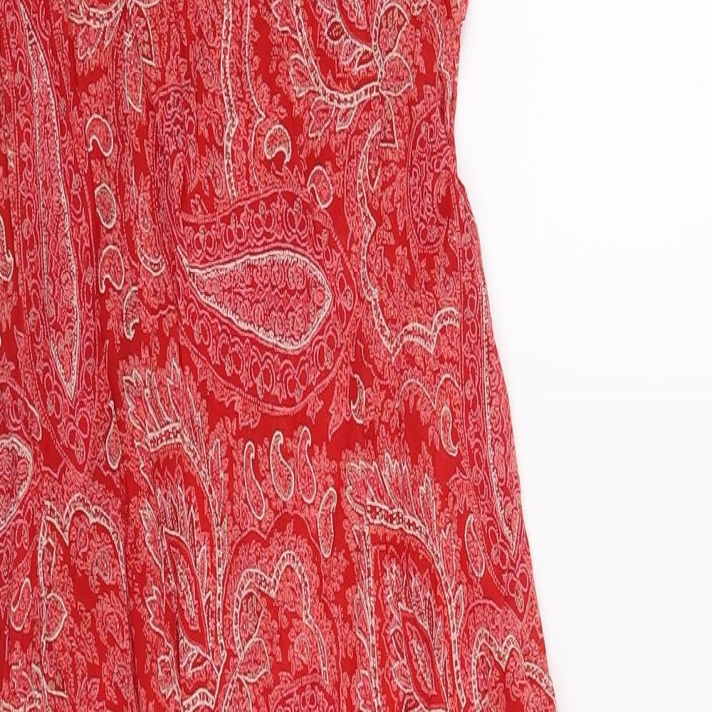 Principles Womens Red Paisley  Slip Dress  Size 12