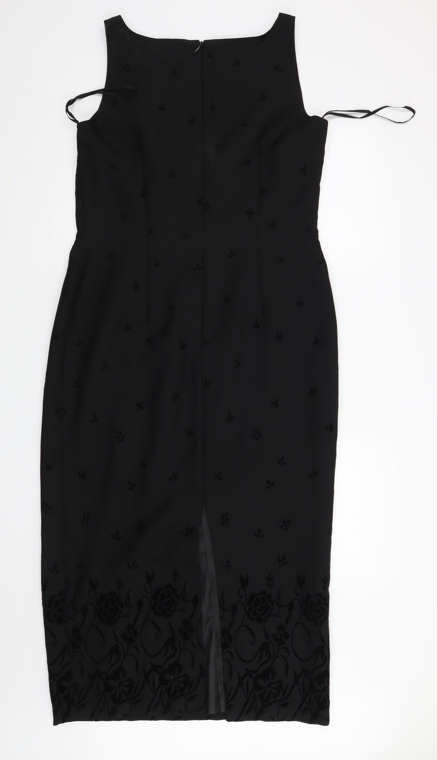 Yessica Womens Black Floral  Shift  Size 16
