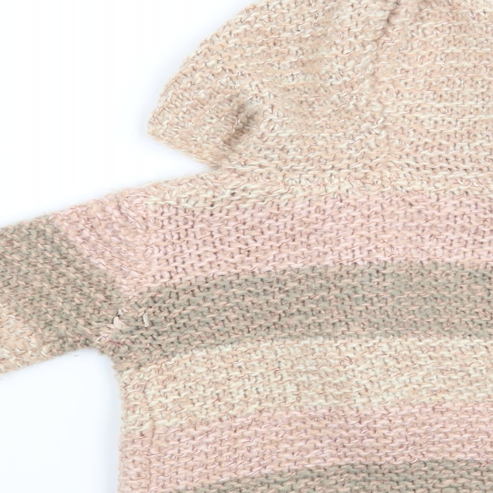 NEXT  Pink Striped  Cardigan Jumper Size 9-12 Months