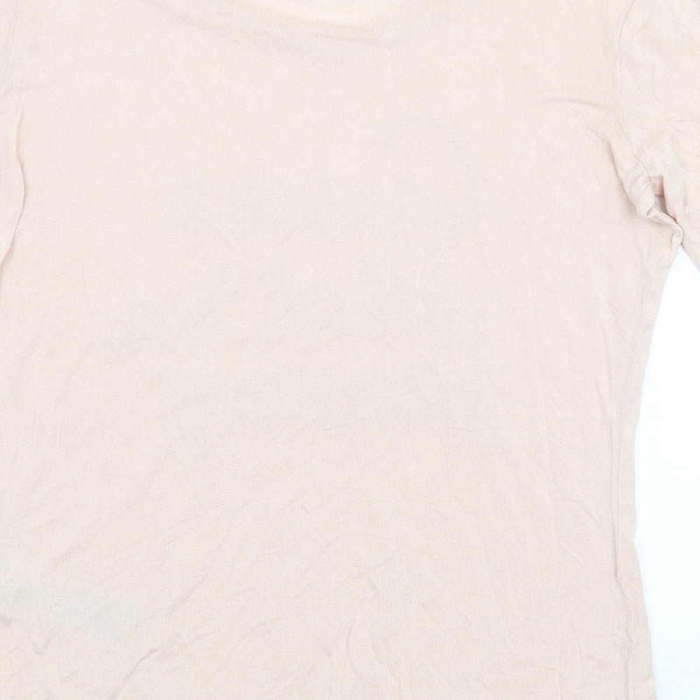 GUESS Womens Pink   Basic T-Shirt Size 12