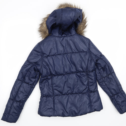 Sophie Girls Blue   Overcoat Coat Size 12-13 Years