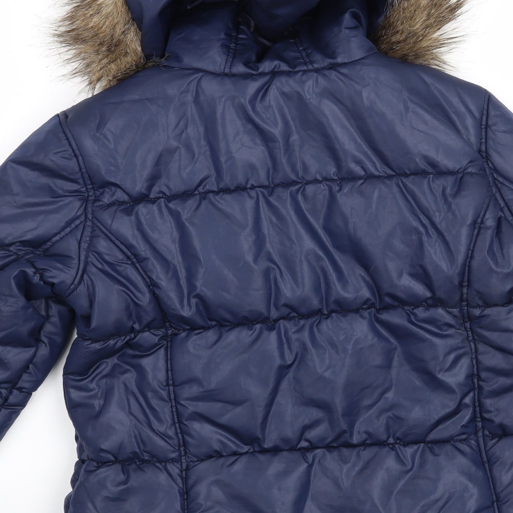 Sophie Girls Blue   Overcoat Coat Size 12-13 Years