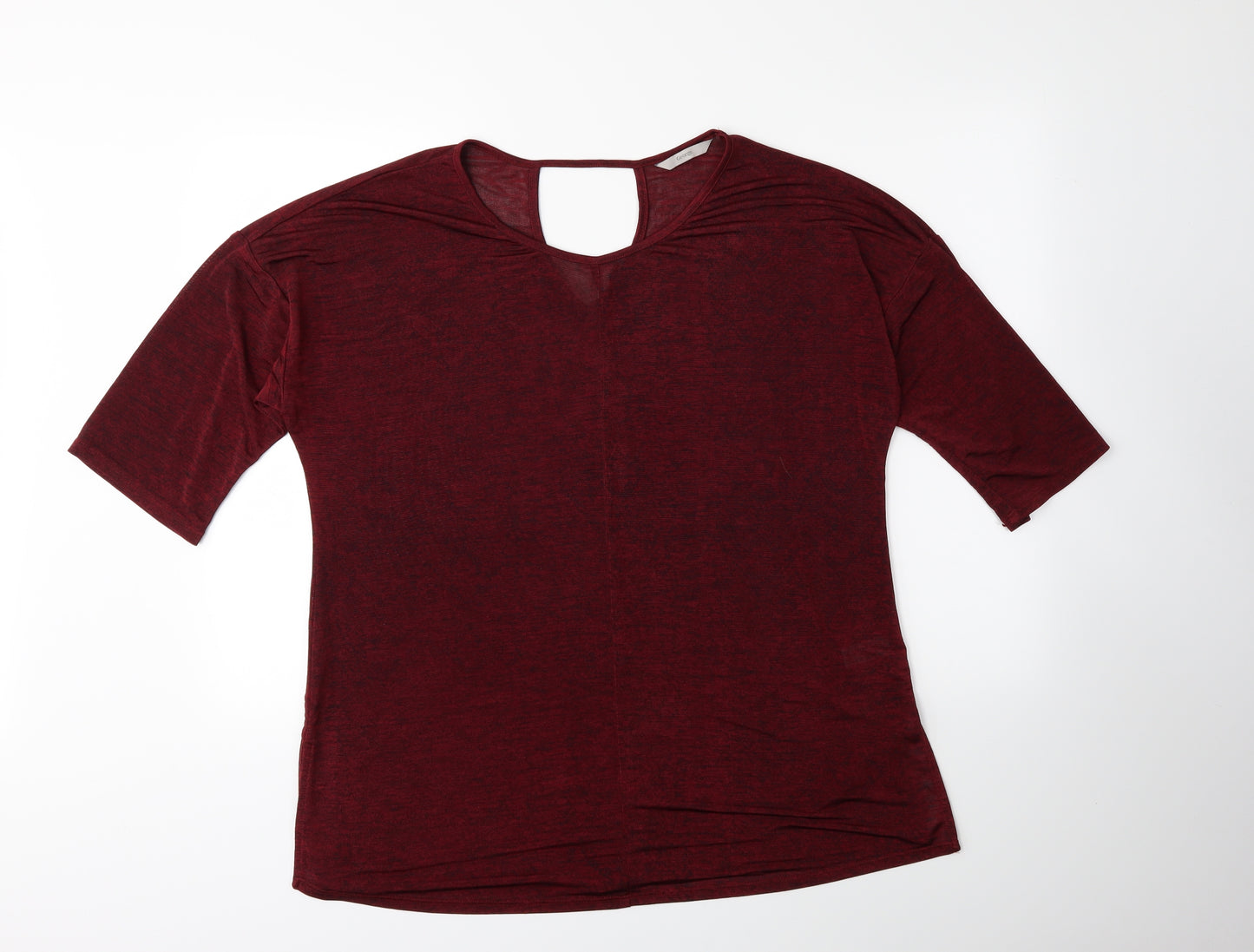 George Womens Red   Basic T-Shirt Size 16