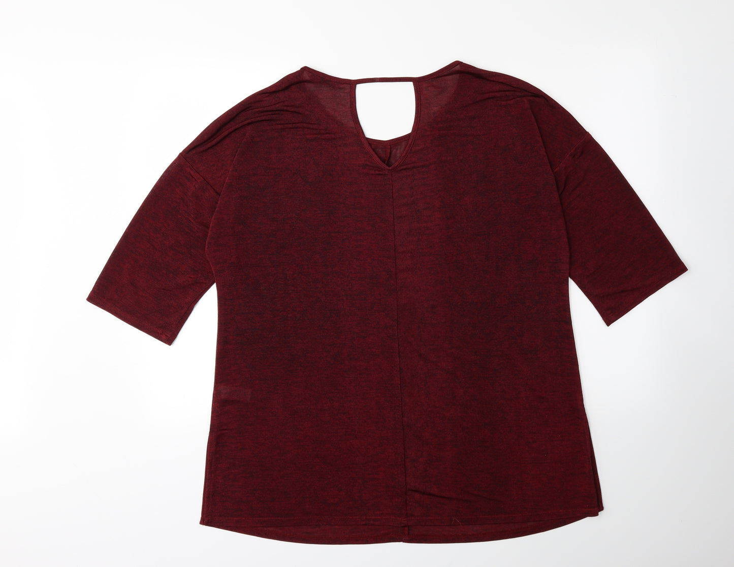 George Womens Red   Basic T-Shirt Size 16