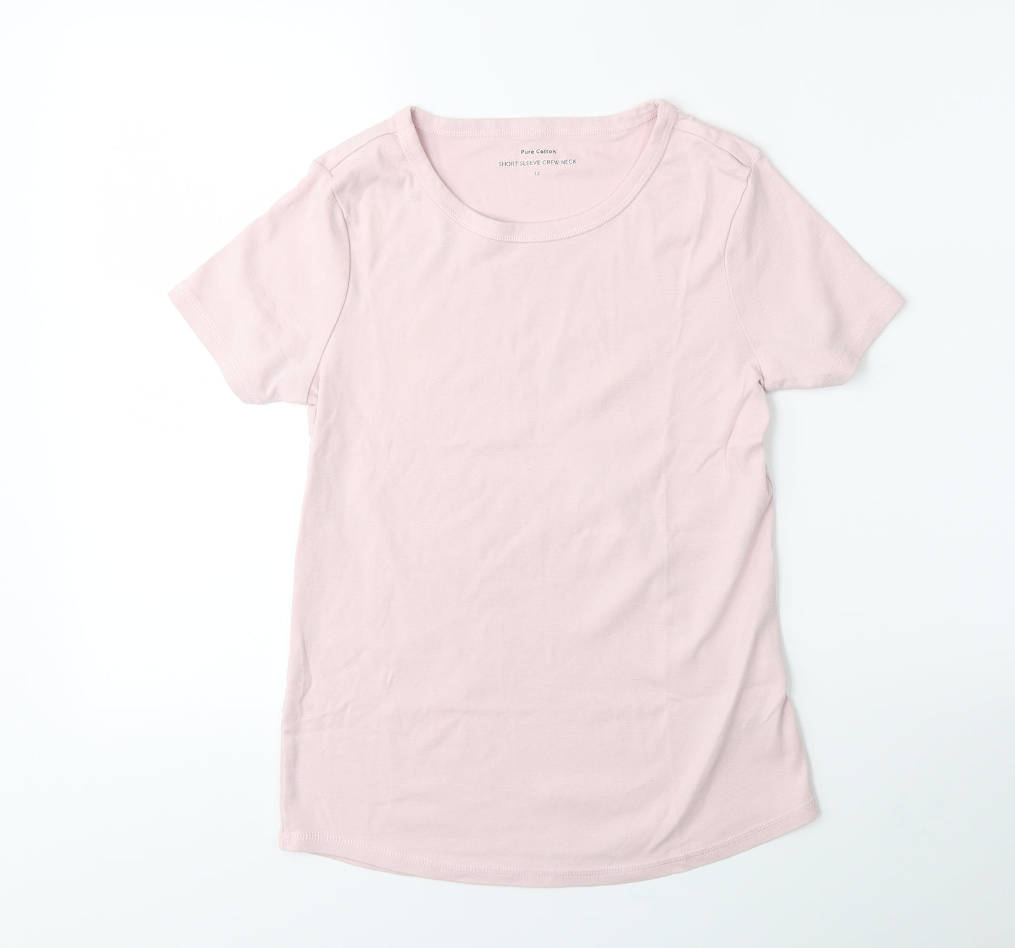 Marks and Spencer Womens Pink   Basic T-Shirt Size 12