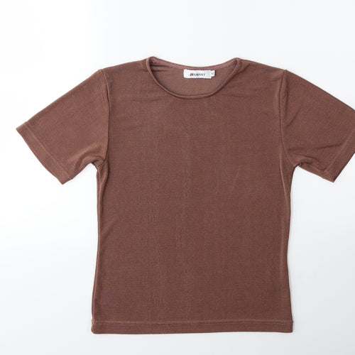 Damart Womens Brown   Basic T-Shirt Size 8