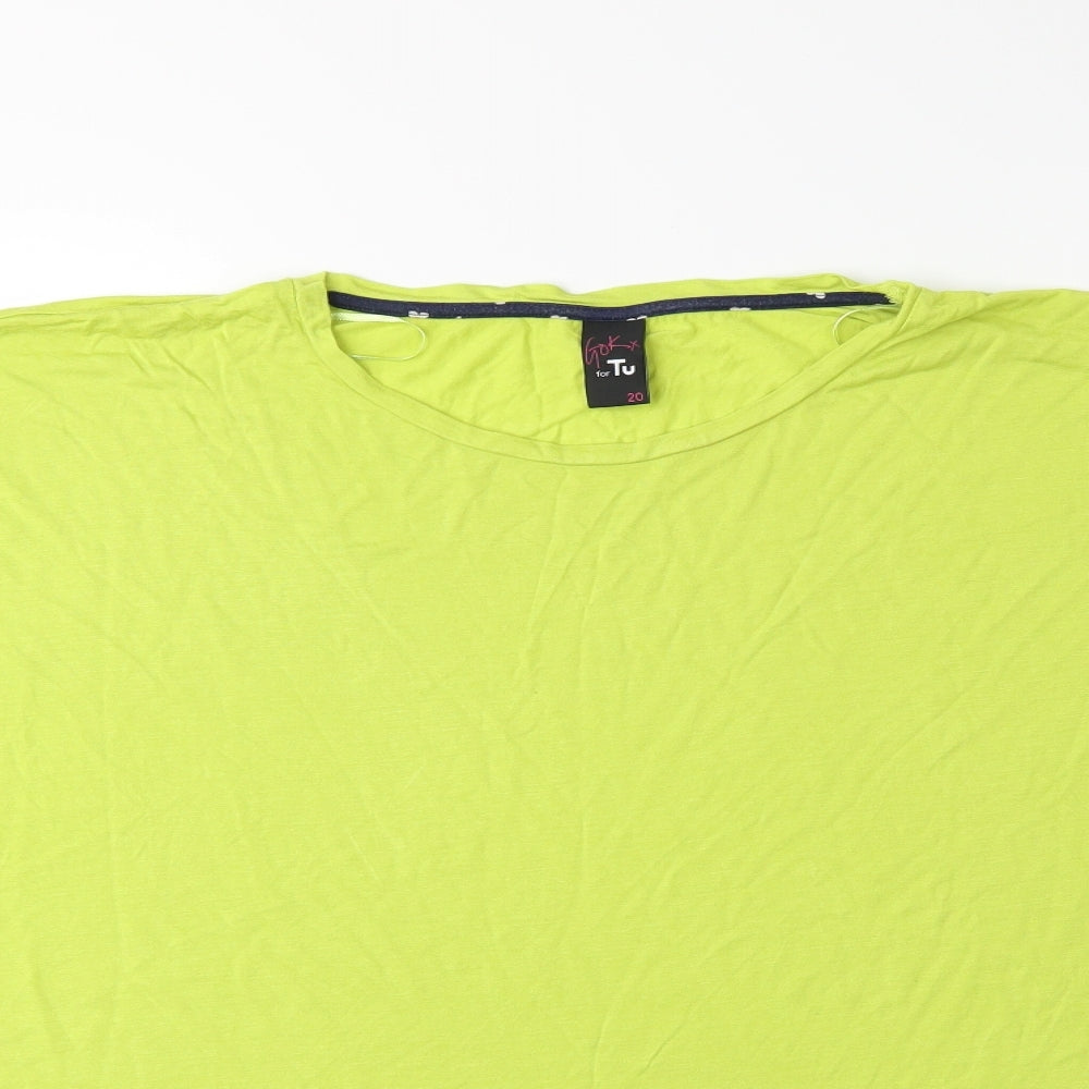 TU Womens Green   Basic T-Shirt Size 20