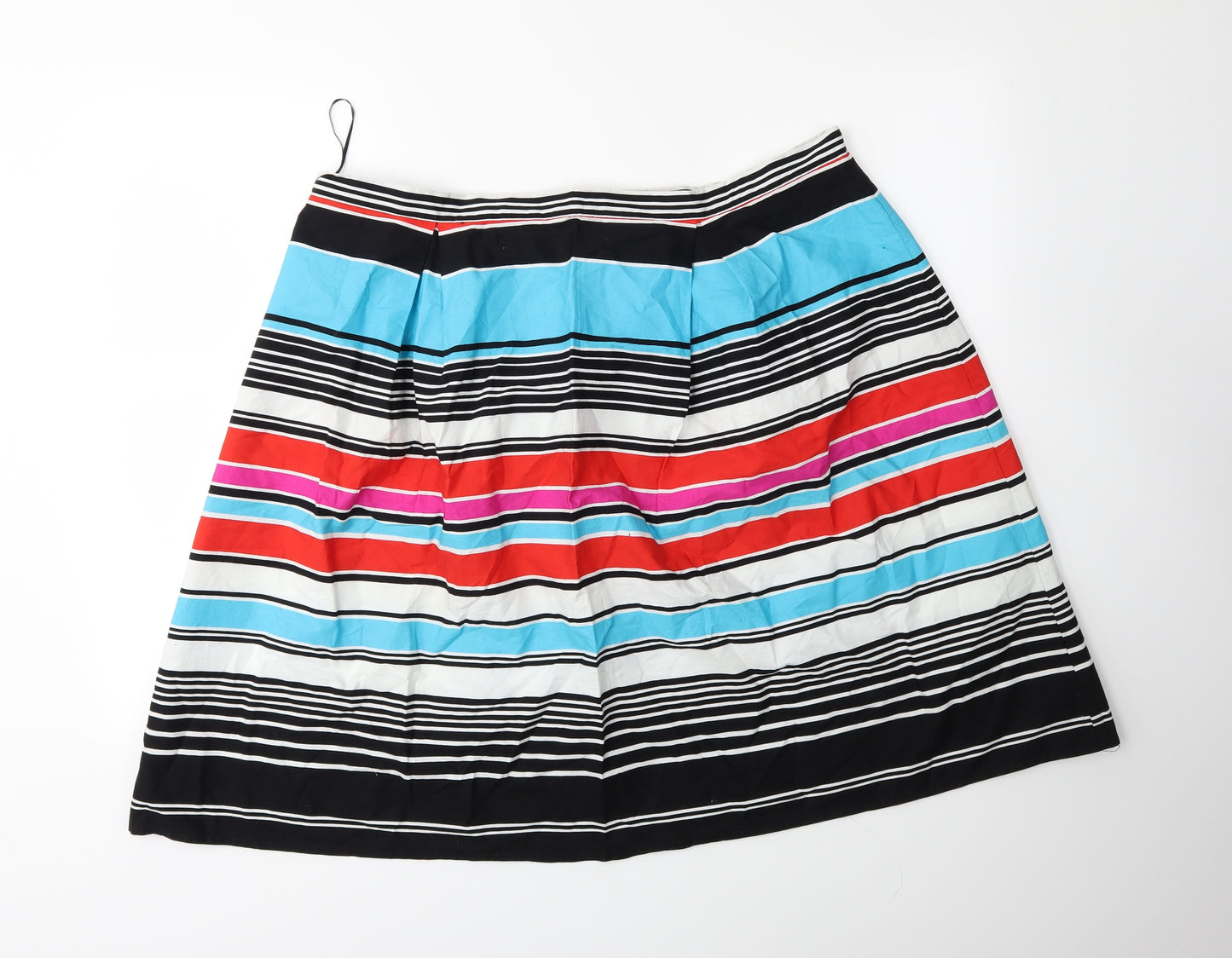 George Womens Blue Striped  Flare Skirt Size 20