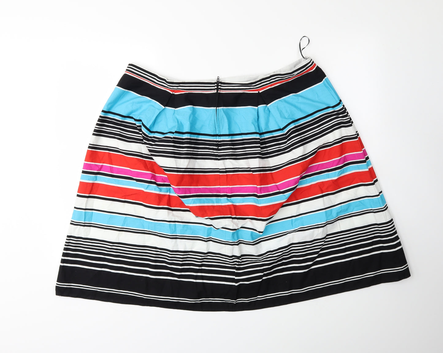 George Womens Blue Striped  Flare Skirt Size 20