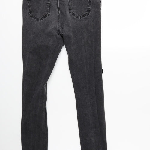 Missguided Womens Black  Denim Skinny Jeans Size 8 L28 in