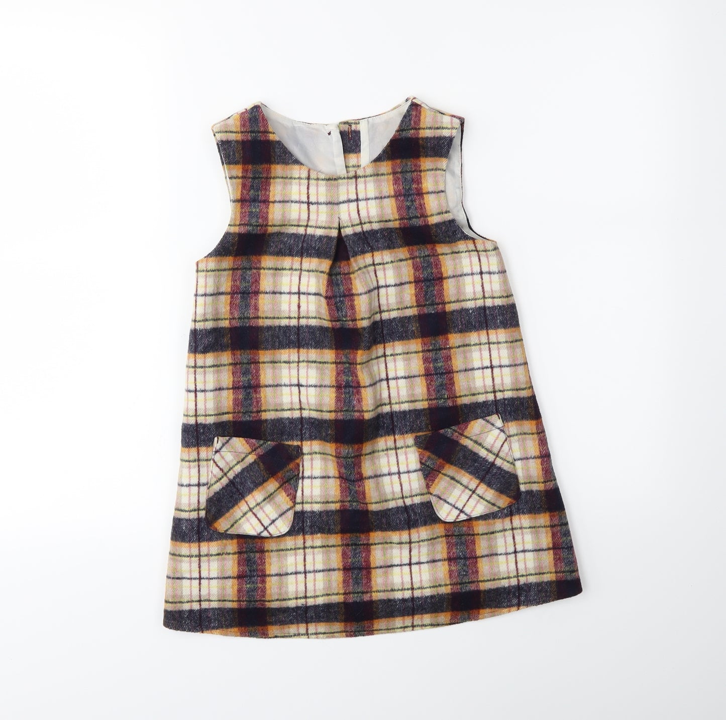Nutmeg Girls Blue Check  A-Line  Size 5-6 Years