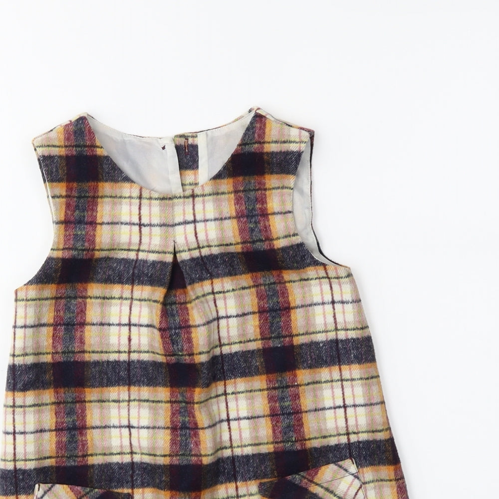 Nutmeg Girls Blue Check  A-Line  Size 5-6 Years