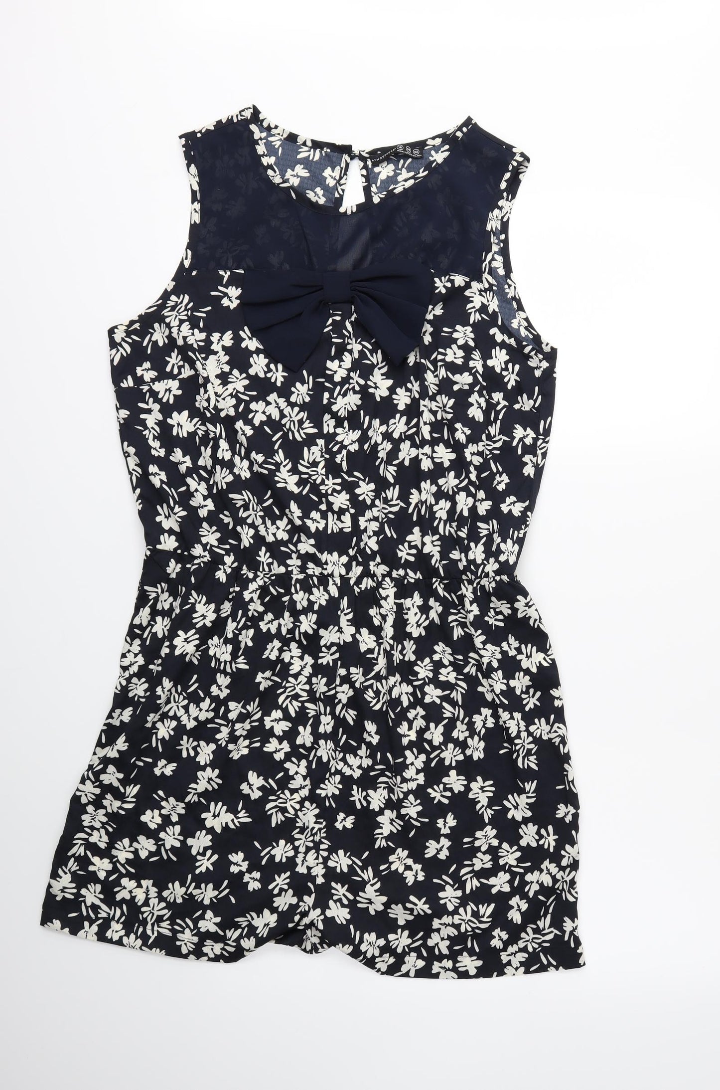 Atmosphere Womens Blue Floral  Playsuit One-Piece Size 16